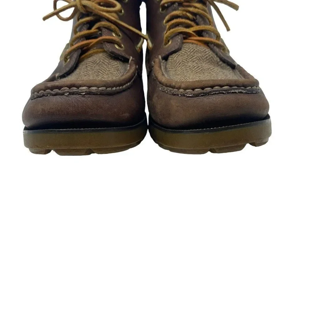 ‎Men’s Sperry leather Chukka boot Tweed Brown Sz 8 Rare